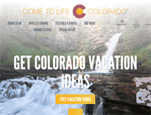 Tablet Screenshot of colorado.com