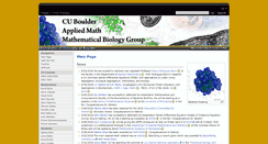 Desktop Screenshot of mathbio.colorado.edu