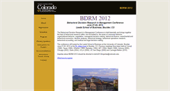 Desktop Screenshot of bdrm.colorado.edu