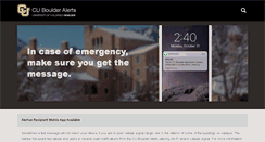 Desktop Screenshot of alerts.colorado.edu