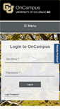 Mobile Screenshot of oncampus.colorado.edu