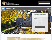 Tablet Screenshot of oncampus.colorado.edu