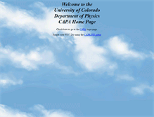 Tablet Screenshot of capa.colorado.edu