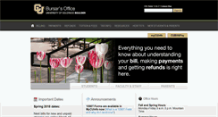 Desktop Screenshot of bursar.colorado.edu