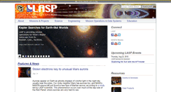 Desktop Screenshot of lasp.colorado.edu