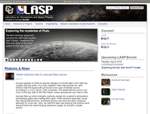 Tablet Screenshot of lasp.colorado.edu