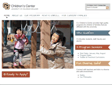 Tablet Screenshot of childcare.colorado.edu