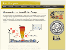 Tablet Screenshot of nano-optics.colorado.edu