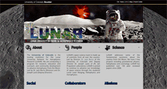 Desktop Screenshot of lunar.colorado.edu