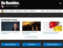 Tablet Screenshot of colorado.edu