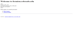 Desktop Screenshot of condon.colorado.edu