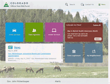 Tablet Screenshot of colorado.gov